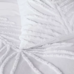 Habitat Cotton Tufted Leaf White Bedding Set - Double 7 Habitat Cotton Tufted Leaf White Bedding Set - Double -Habitat Sales Store 9328587 R Z003A