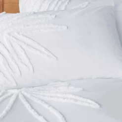 Habitat Cotton Tufted Leaf White Bedding Set - Double 8 Habitat Cotton Tufted Leaf White Bedding Set - Double -Habitat Sales Store 9328587 R Z004A