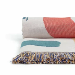 Habitat Studio Squiggle Cotton Throw - Multicoloured 8 Habitat Studio Squiggle Cotton Throw - Multicoloured -Habitat Sales Store 9340541 R Z002A