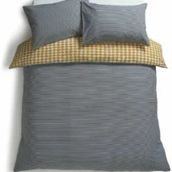 Habitat Cotton Scallop Yellow Reversible Bedding Set -Double -Habitat Sales Store 9377428 R Z004A