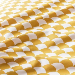 Habitat Cotton Scallop Yellow Reversible Bedding Set -Double -Habitat Sales Store 9377428 R Z006A