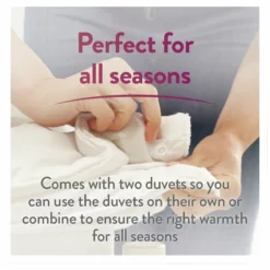 Slumberdown All Seasons 4.5 Tog Duvet - Single -Habitat Sales Store 9379048 R Z003A