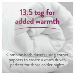 Slumberdown All Seasons 4.5 Tog Duvet - Single -Habitat Sales Store 9379048 R Z008A