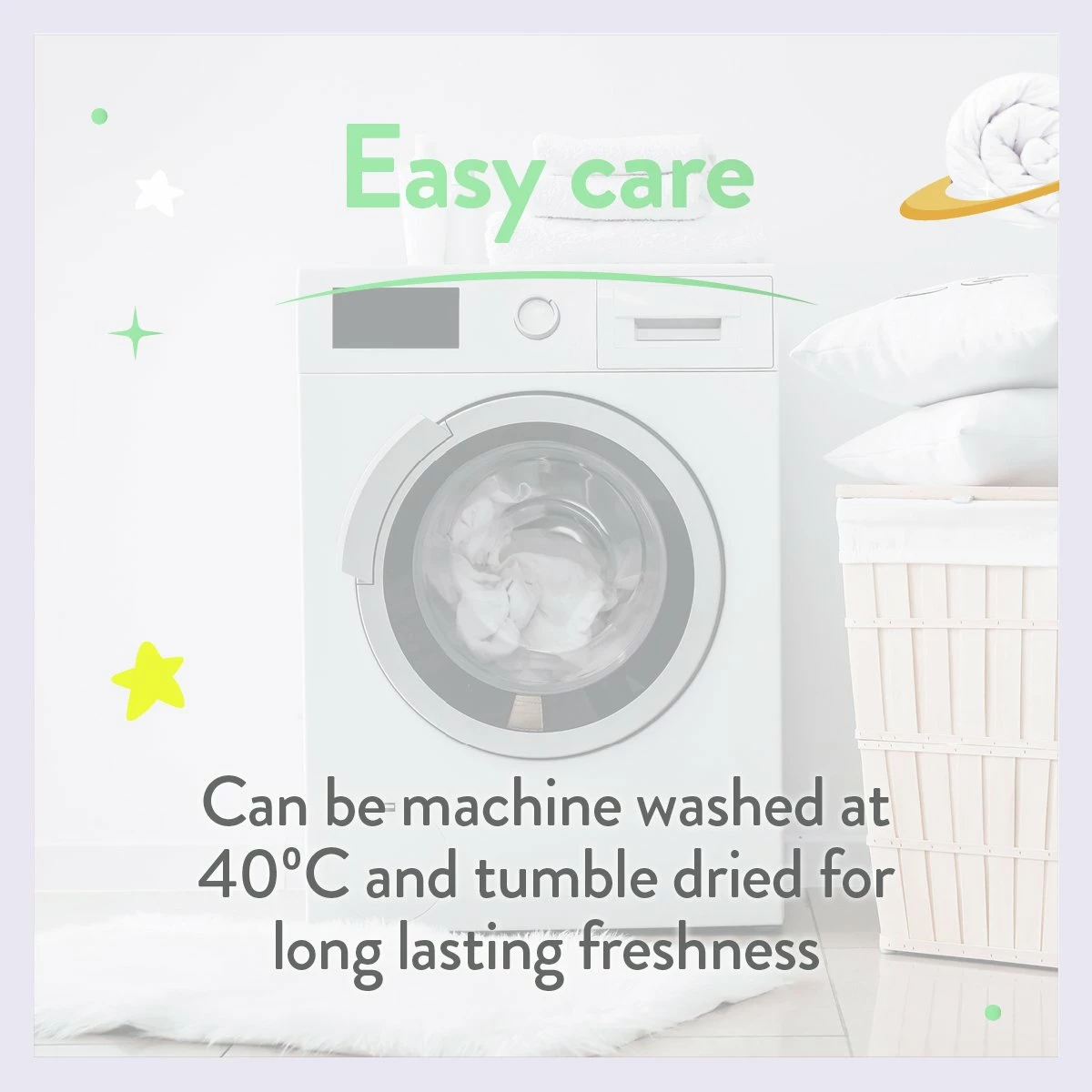 Slumberdown Anti Bacterial 4.5 Tog Kids Duvet - Single 13 Slumberdown Anti Bacterial 4.5 Tog Kids Duvet - Single - Image 13