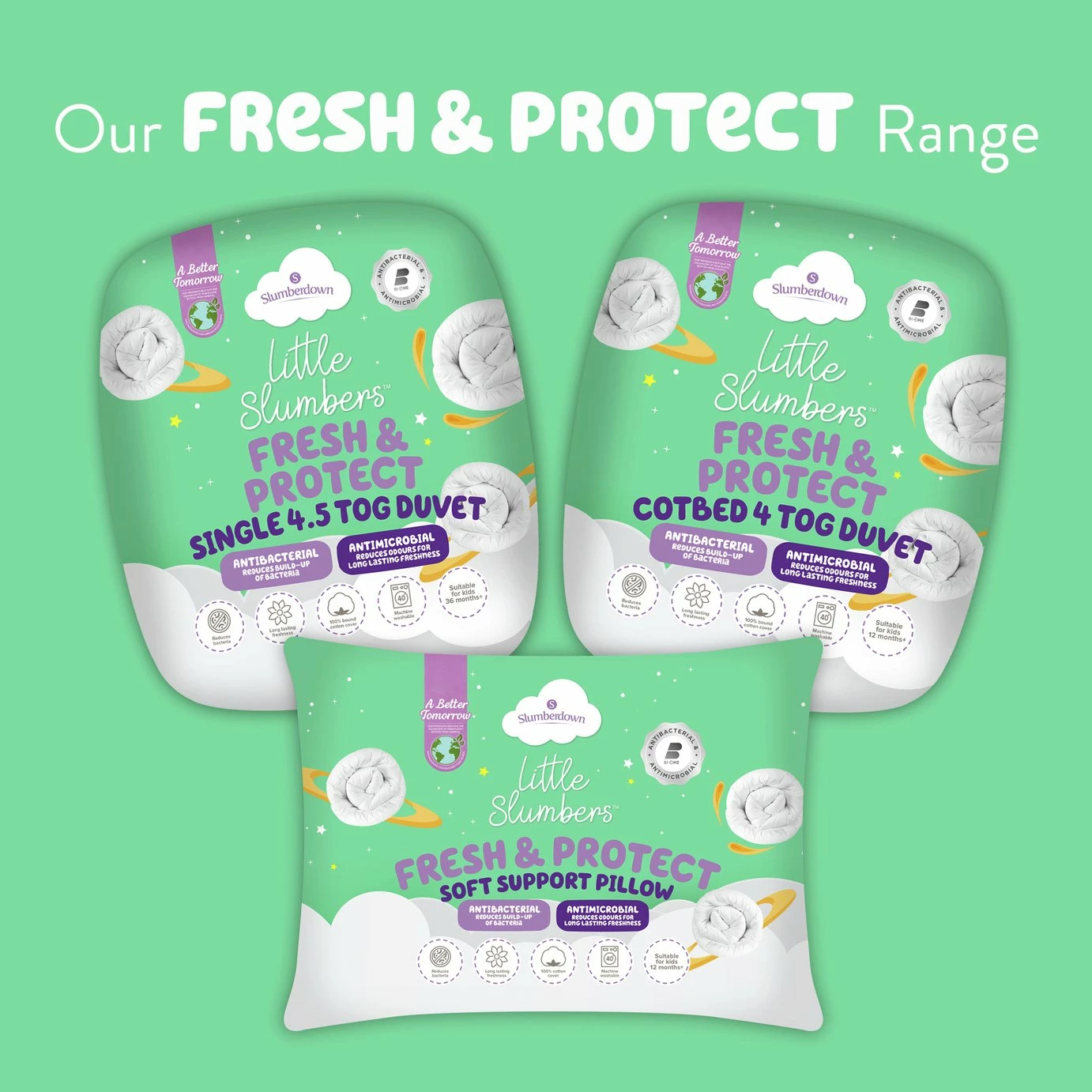 Slumberdown Anti Bacterial 4.5 Tog Kids Duvet - Single 16 Slumberdown Anti Bacterial 4.5 Tog Kids Duvet - Single - Image 16