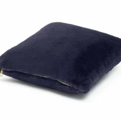 Habitat Plain Faux Fur Cushion - Navy - 43x43cm 7 Habitat Plain Faux Fur Cushion - Navy - 43x43cm -Habitat Sales Store 9393804 R Z003A