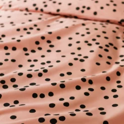 Habitat Cotton Dot Penny Pink & Black Bedding Set - Single -Habitat Sales Store 9401882 R Z006A