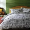 Habitat Cotton Jungle Black & White Bedding Set - Single