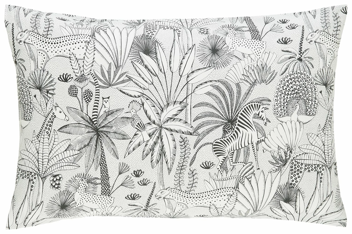 Habitat Cotton Jungle Black & White Bedding Set - Single 6 Habitat Cotton Jungle Black & White Bedding Set - Single - Image 6