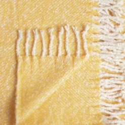 Habitat Country Hideaway Woven Throw - Mustard - 125X150cm 5 Habitat Country Hideaway Woven Throw - Mustard - 125X150cm -Habitat Sales Store 9422177 R Z002A