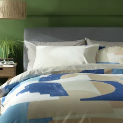 Habitat Geo Blue & Cream Bedding Set - Single 10 Habitat Geo Blue & Cream Bedding Set - Single -Habitat Sales Store 9441897 R Z004A