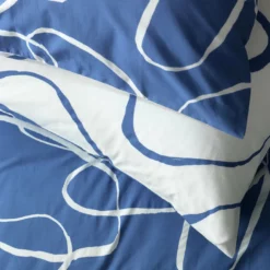 Habitat Linear Pebbles Blue & White Bedding Set - Single 11 Habitat Linear Pebbles Blue & White Bedding Set - Single -Habitat Sales Store 9441938 R Z003A