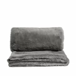 Habitat Faux Fur Plain Throw - Grey - 125x150cm 6 Habitat Faux Fur Plain Throw - Grey - 125x150cm -Habitat Sales Store 9454365 R Z002A