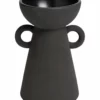 Habitat Large Ceramic Vase With Handles - Black