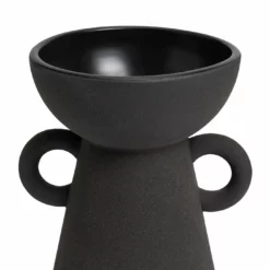 Habitat Large Ceramic Vase With Handles - Black 8 Habitat Large Ceramic Vase With Handles - Black -Habitat Sales Store 9509131 R Z003A