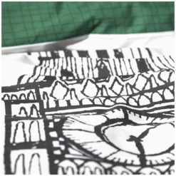 Habitat London Skyline Print Black &White Bedding Set-Single 14 Habitat London Skyline Print Black &White Bedding Set-Single -Habitat Sales Store 9511026 R Z006A