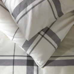 Habitat Cotton Yarn Dye Check Cream Bedding Set - Double -Habitat Sales Store 9511655 R Z003A