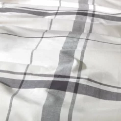 Habitat Cotton Yarn Dye Check Cream Bedding Set - Double -Habitat Sales Store 9511655 R Z005A