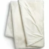 Habitat Faux Fur Plain Throw - Cream - 125x150cm