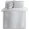 Habitat Stripe Sky Blue & White Bedding Set - Double