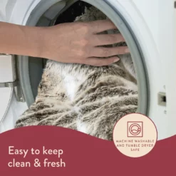 Dreamland Luxury Faux Fur Husky Heated Throw - Large -Habitat Sales Store 9522204 R Z005A