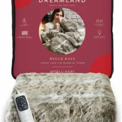 Dreamland Luxury Faux Fur Husky Heated Throw - Large -Habitat Sales Store 9522204 R Z007A