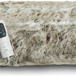 Dreamland Luxury Faux Fur Husky Heated Throw - Large -Habitat Sales Store 9522204 R Z008A