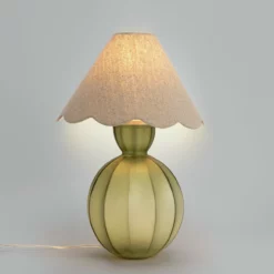 Habitat Estella Glass Table Lamp - Green 12 Habitat Estella Glass Table Lamp - Green -Habitat Sales Store 9522613 R Z002A