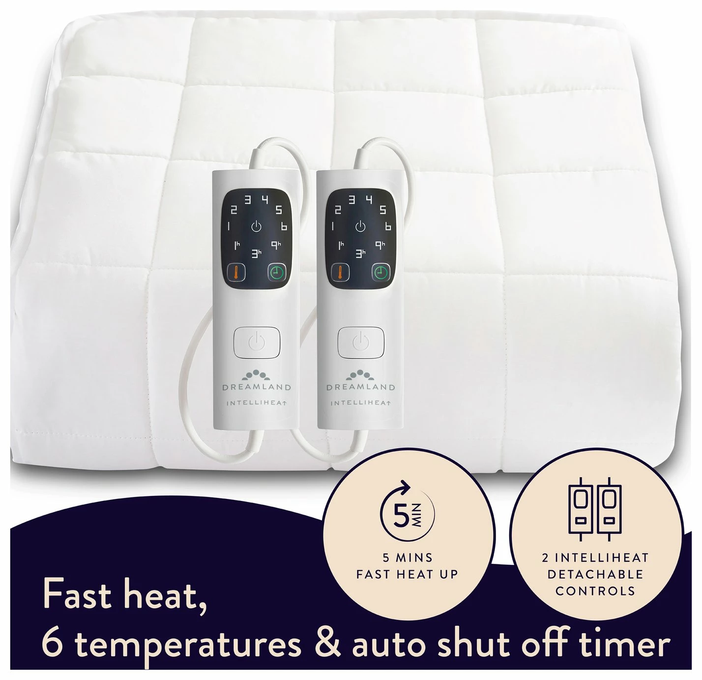 Dreamland Intelliheat Dual Control Mattress Protector - King 4 Dreamland Intelliheat Dual Control Mattress Protector - King - Image 4