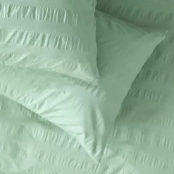 Habitat Reset Seersucker Sage Green Bedding Set - Single 9 Habitat Reset Seersucker Sage Green Bedding Set - Single -Habitat Sales Store 9526554 R Z003A