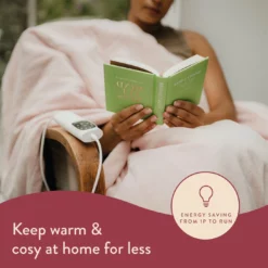 Dreamland Snuggle Up Pink Heated Throw - Large -Habitat Sales Store 9528332 R Z003A