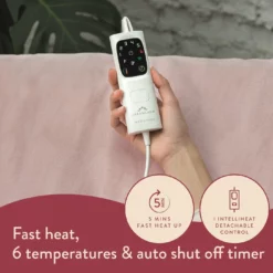 Dreamland Snuggle Up Pink Heated Throw - Large -Habitat Sales Store 9528332 R Z004A