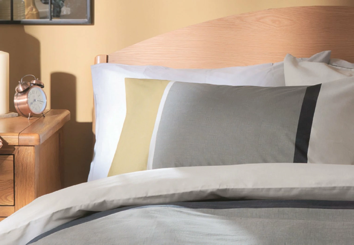 Habitat Country Block Stripe Grey Bedding Set - Single 1 Habitat Country Block Stripe Grey Bedding Set - Single