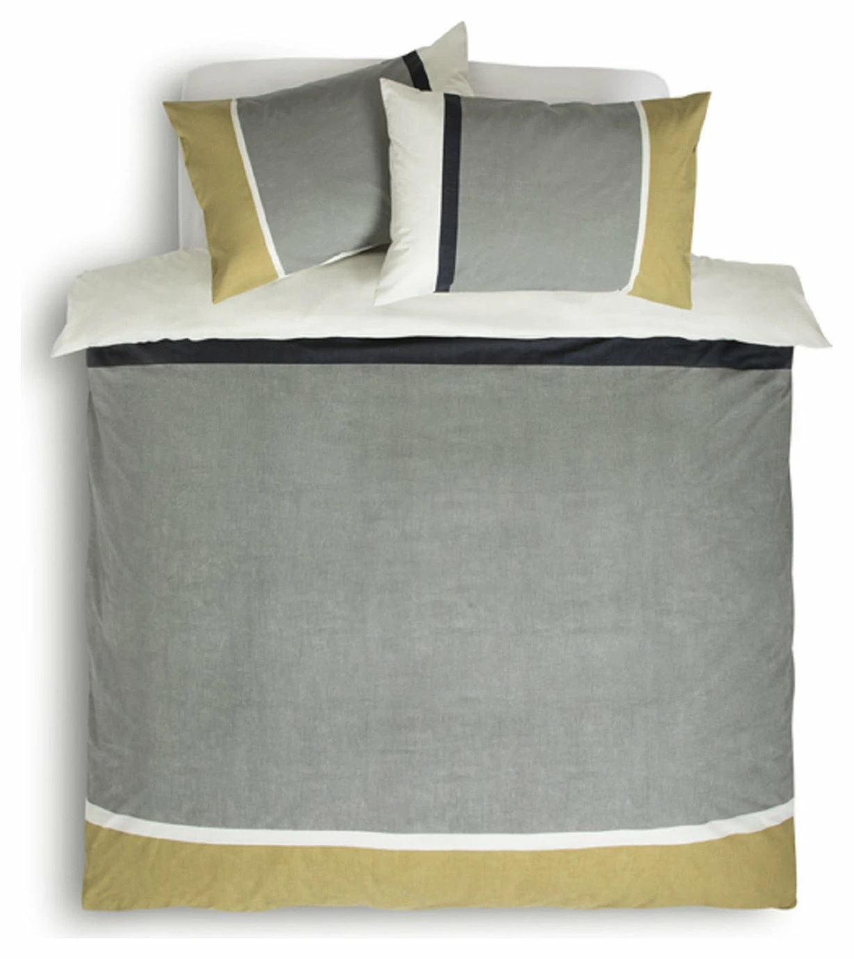 Habitat Country Block Stripe Grey Bedding Set - Single 3 Habitat Country Block Stripe Grey Bedding Set - Single - Image 3