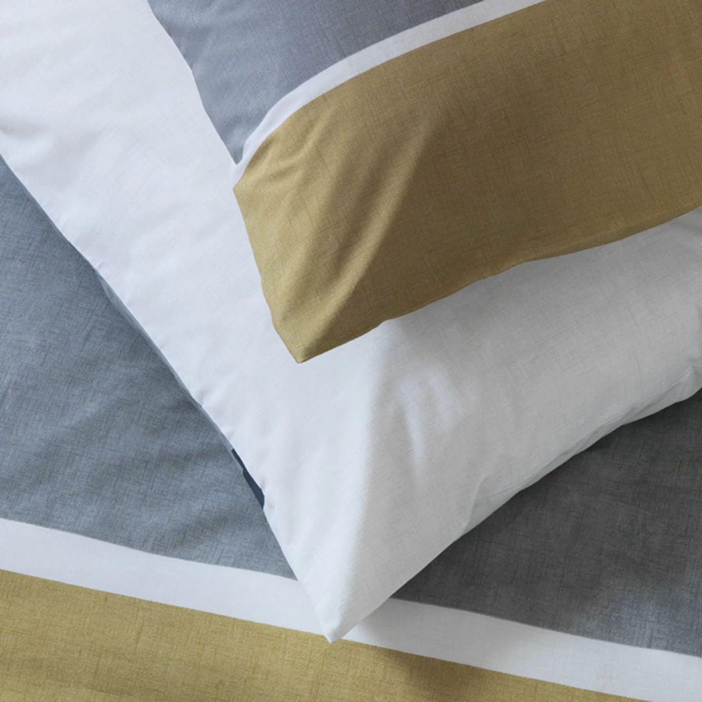 Habitat Country Block Stripe Grey Bedding Set - Single 4 Habitat Country Block Stripe Grey Bedding Set - Single - Image 4