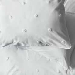 Habitat Tufted Spot White Bedding Set - Single -Habitat Sales Store 9545607 R Z003A