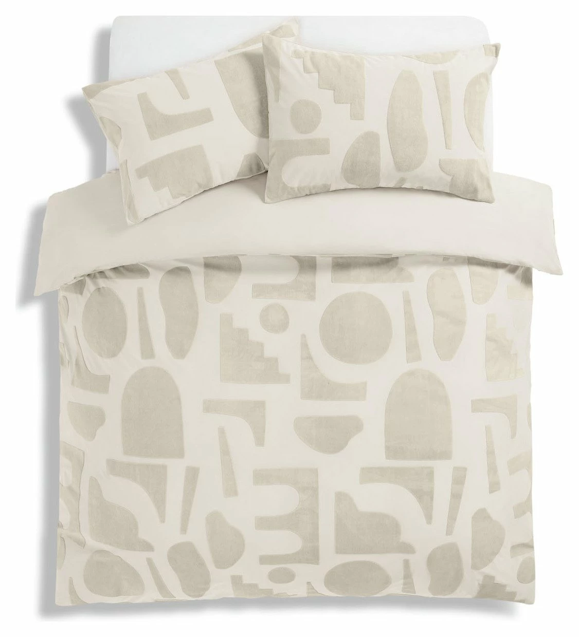 Habitat Velvet Panel Jacquard Shapes Bedding Set - Single 3 Habitat Velvet Panel Jacquard Shapes Bedding Set - Single - Image 3