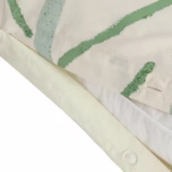 Habitat Cotton 180TC Maxi Leaf Green Bedding Set - Single -Habitat Sales Store 9555374 R Z004A