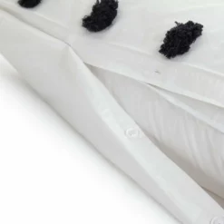 Habitat Cotton Tufted Spot White & Black Bedding Set -Single -Habitat Sales Store 9560651 R Z004A