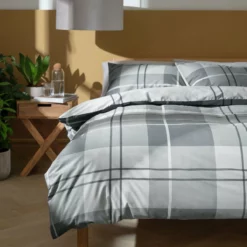 Habitat Check Charcoal Grey Bedding Set - Single 15 Habitat Check Charcoal Grey Bedding Set - Single -Habitat Sales Store 9561155 R Z005A