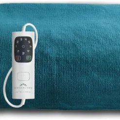 Dreamland Snuggle Up Teal Heated Throw - Large -Habitat Sales Store 9562745 R Z008A