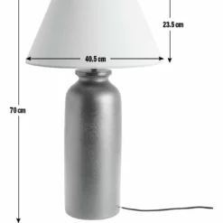 Habitat Hashi Ceramic Table Lamp - Black & Beige 12 Habitat Hashi Ceramic Table Lamp - Black & Beige -Habitat Sales Store 9563603 R E001