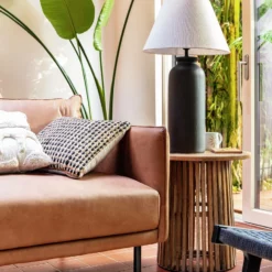 Habitat Hashi Ceramic Table Lamp - Black & Beige 19 Habitat Hashi Ceramic Table Lamp - Black & Beige -Habitat Sales Store 9563603 R Z005C