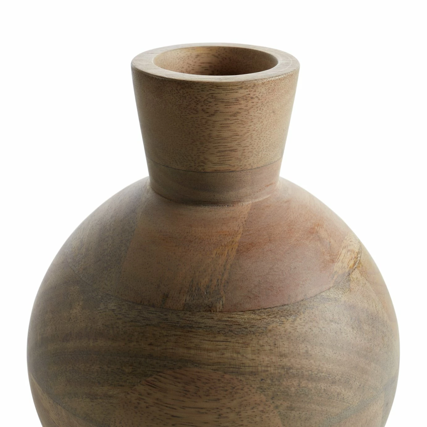 Habitat Mango Wood Vase - Natural 4 Habitat Mango Wood Vase - Natural - Image 4