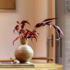 Habitat Mango Wood Vase - Natural 9 Habitat Mango Wood Vase - Natural -Habitat Sales Store 9573662 R Z005C