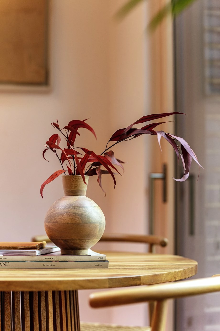 Habitat Mango Wood Vase - Natural 5 Habitat Mango Wood Vase - Natural - Image 5