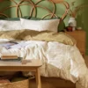 Habitat Cotton Floral Dobby Brown Bedding Set - Single