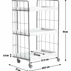 Habitat Kai Wood Drinks Trolley - Black & Mango 8 Habitat Kai Wood Drinks Trolley - Black & Mango -Habitat Sales Store 9579271 R E001