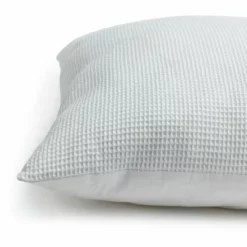 Habitat Waffle Patterned Cushion - White - 59x59cm 9 Habitat Waffle Patterned Cushion - White - 59x59cm -Habitat Sales Store 9582323 R Z003A