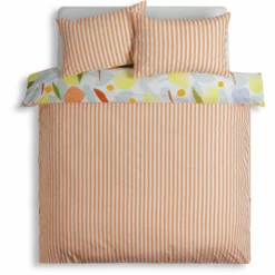 Habitat Panel Stripe Print Multicolour Bedding Set - Single -Habitat Sales Store 9584297 R Z002A